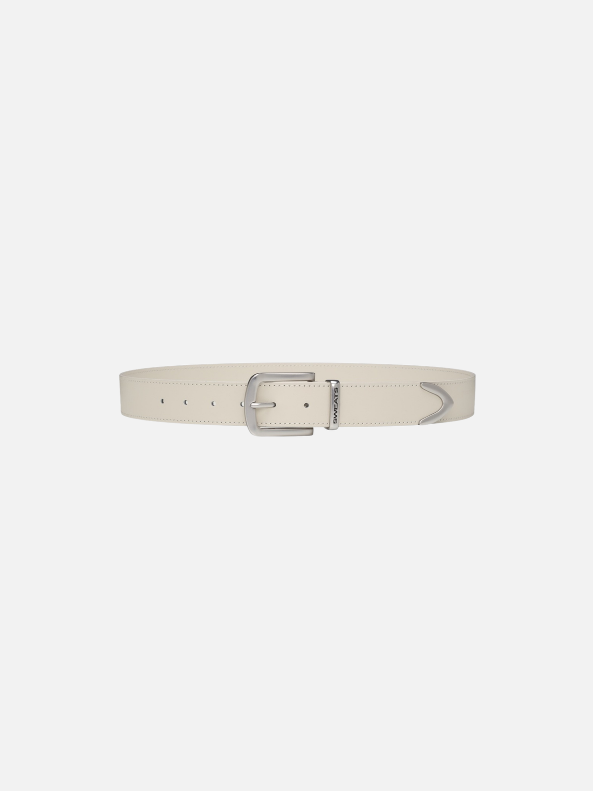 LEATHER BELT - CREAM
