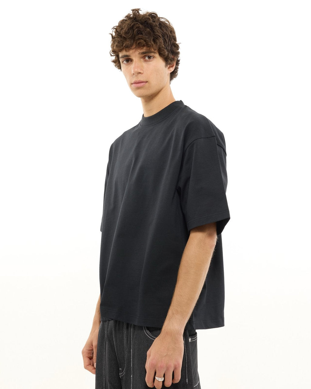 SIGNATURE BLANK T-SHIRT - BLACK