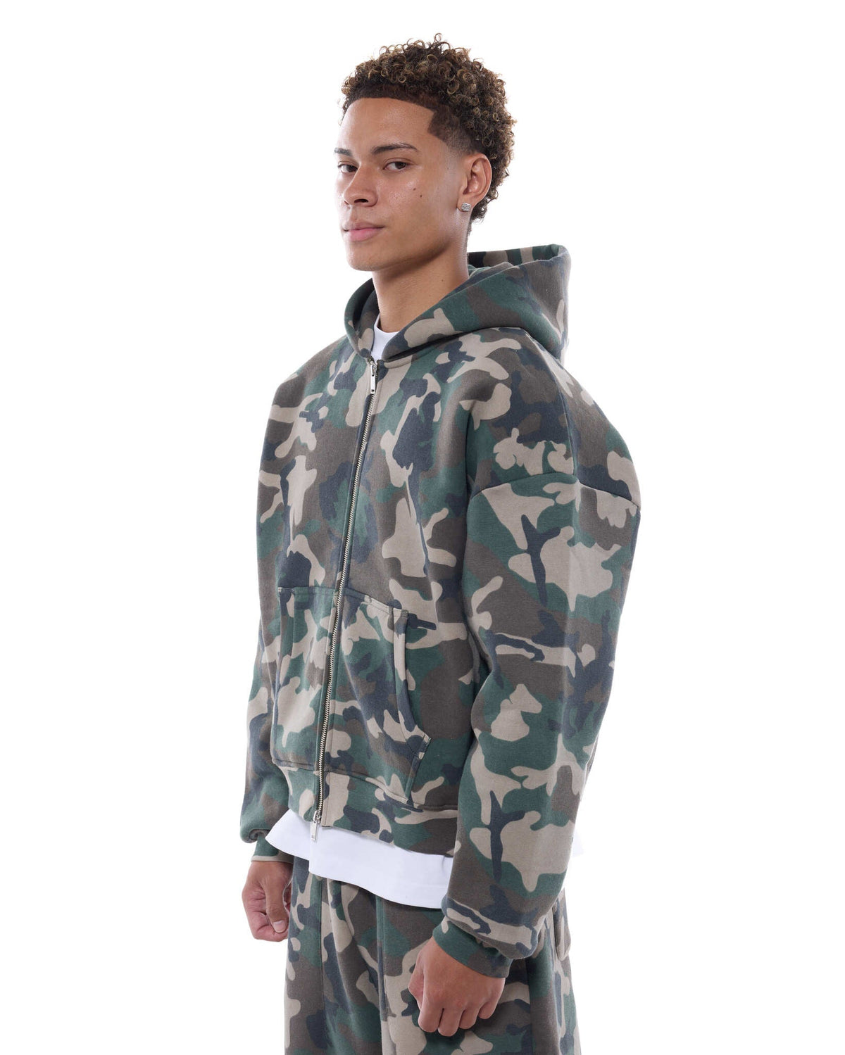 COZY ZIP UP - CAMO