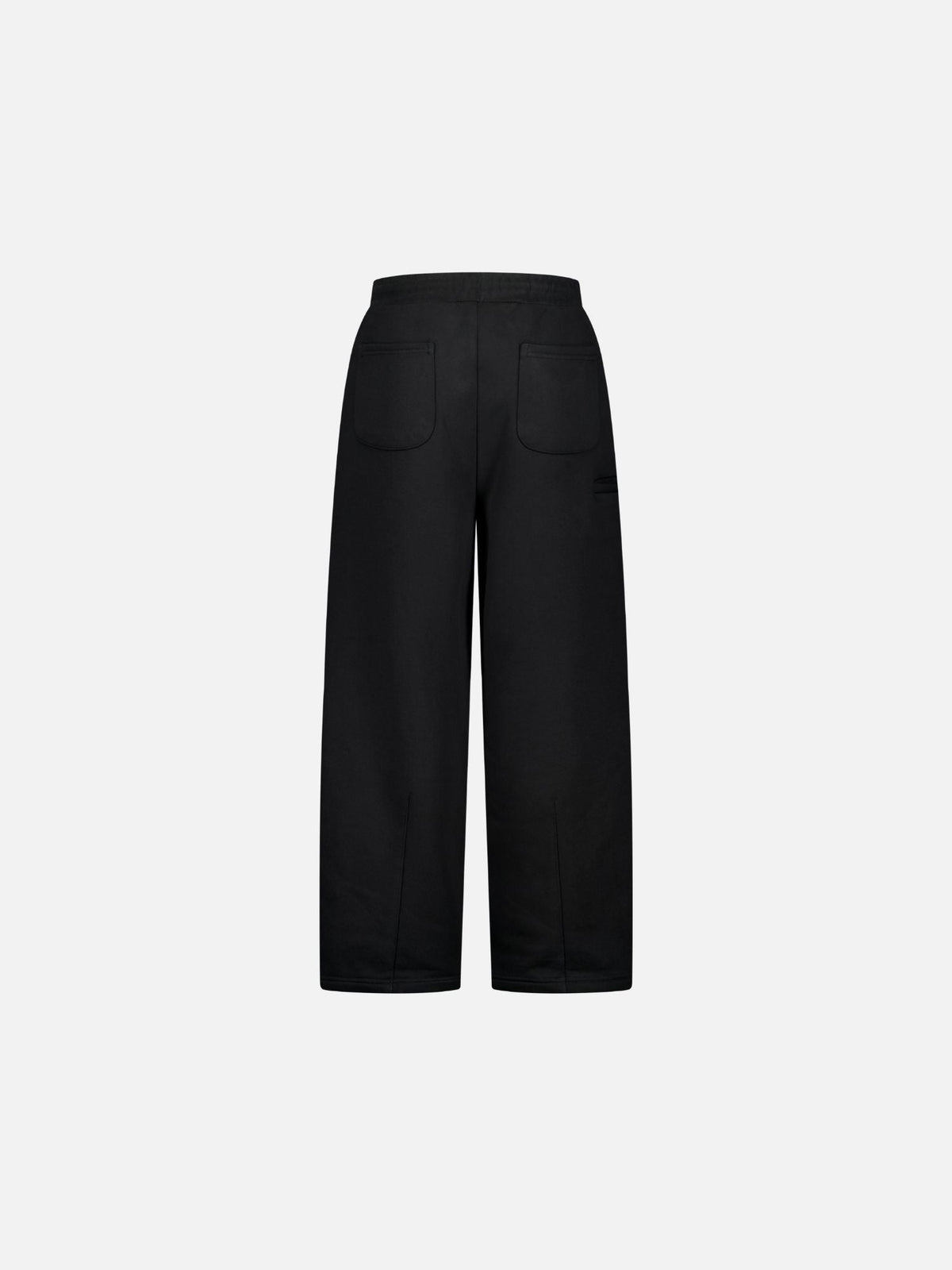 COZY STRAIGHT LEG SWEATS - BLACK