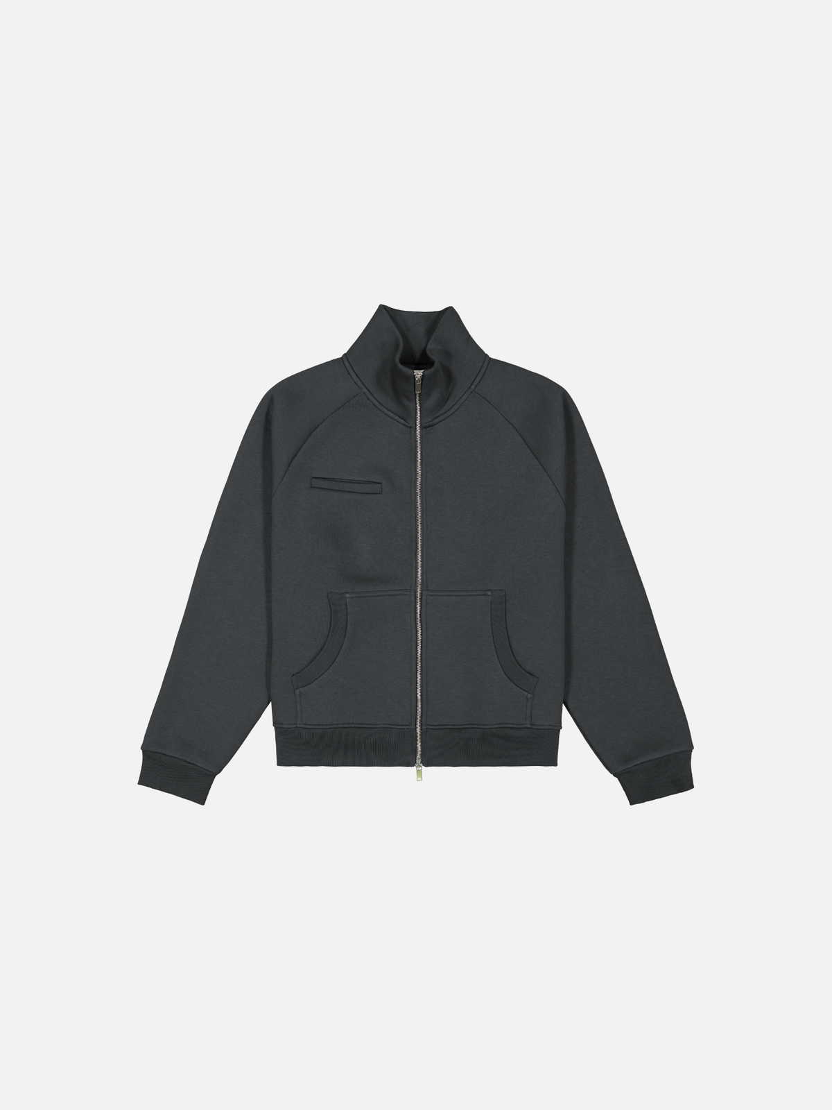 COZY TRACK JACKET - GRANITE