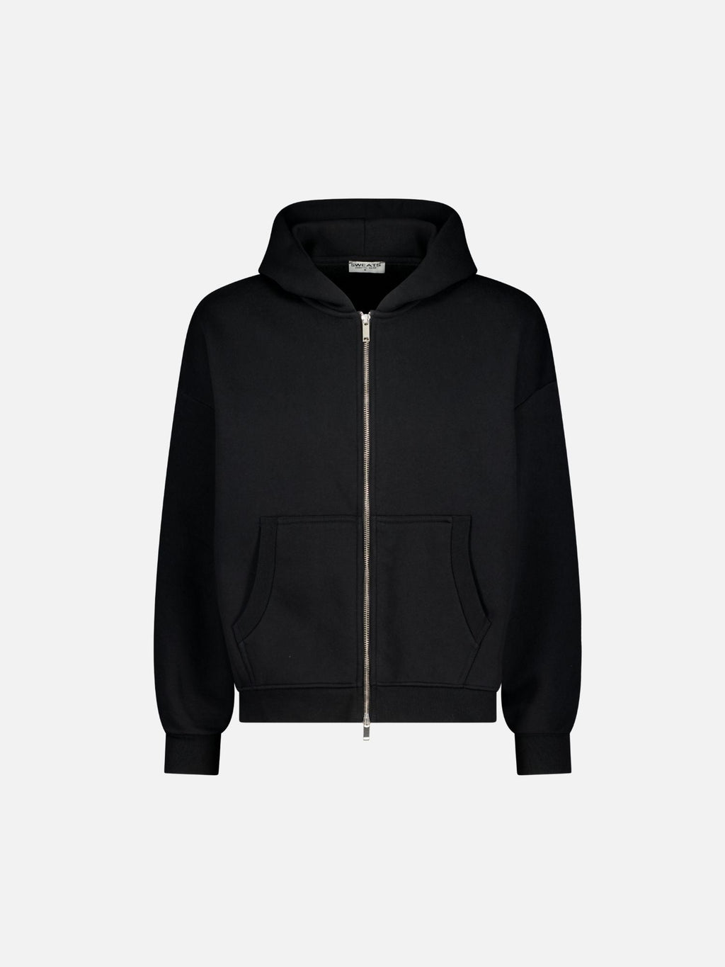 COZY ZIP UP - BLACK