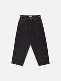 DENIM BAGGY JEANS - BLACK