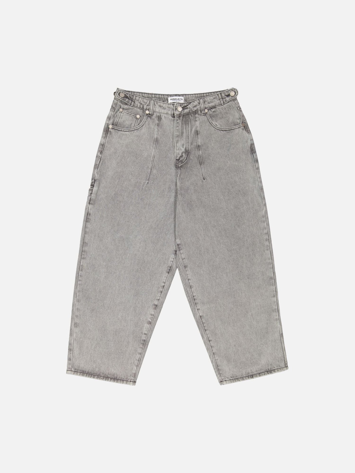 DENIM BAGGY JEANS - WASHED GREY