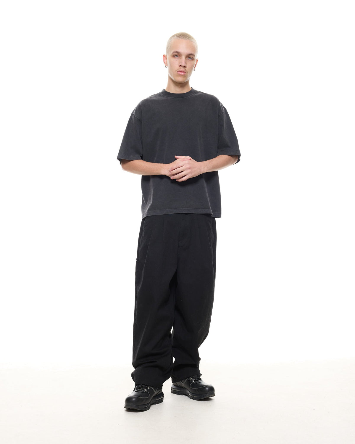 SIGNATURE BLANK T-SHIRT - WASHED BLACK