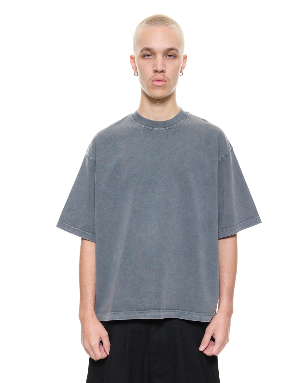 SIGNATURE BLANK T-SHIRT - WASHED GREY