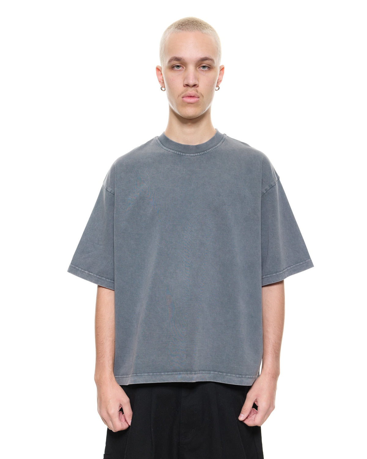 SIGNATURE BLANK T-SHIRT - WASHED GREY