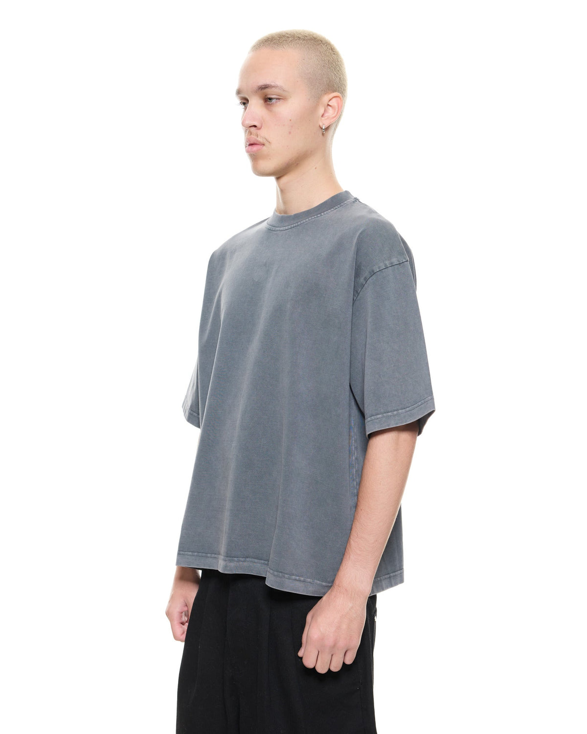 SIGNATURE BLANK T-SHIRT - WASHED GREY