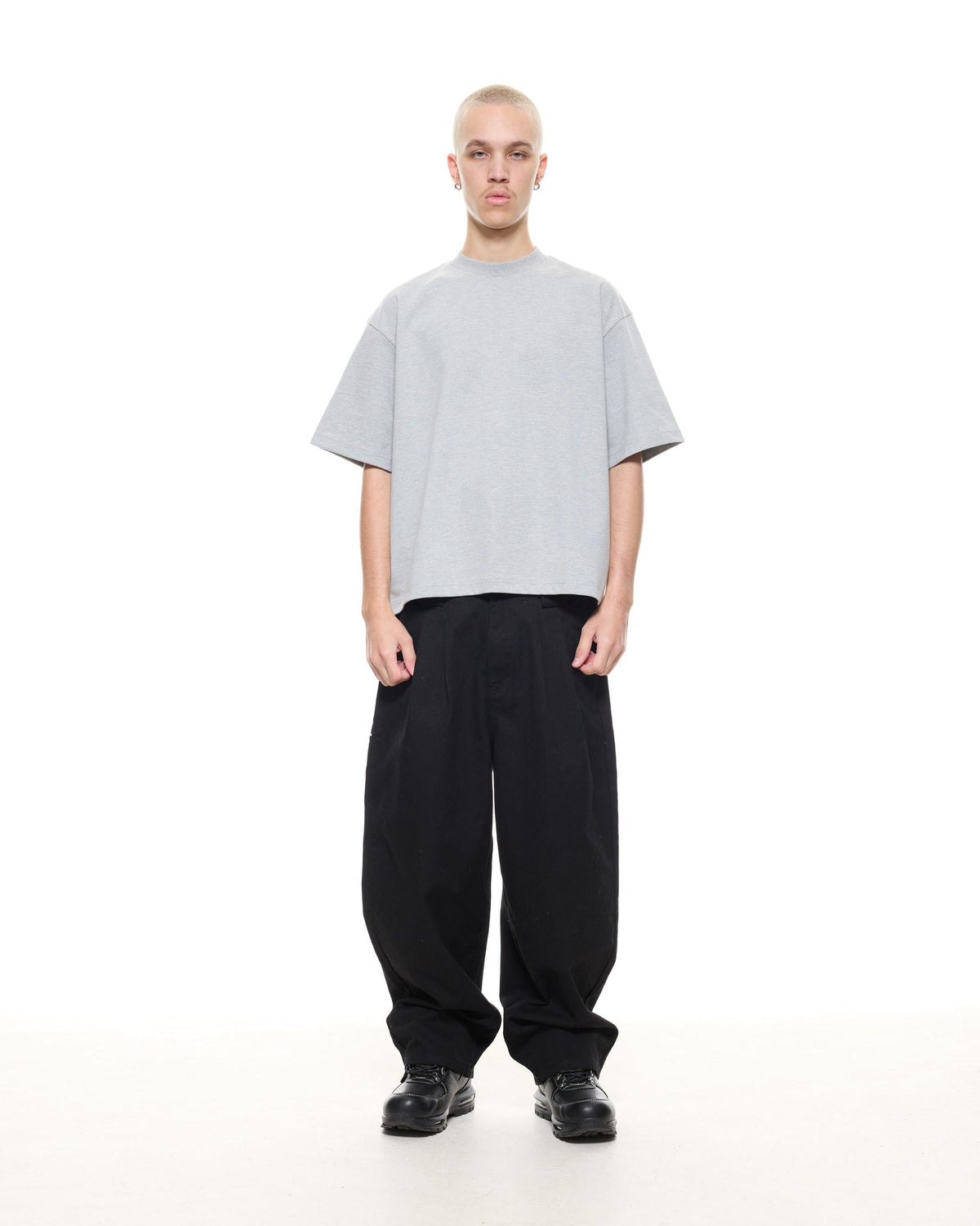 SIGNATURE BLANK T-SHIRT - MARLE GREY