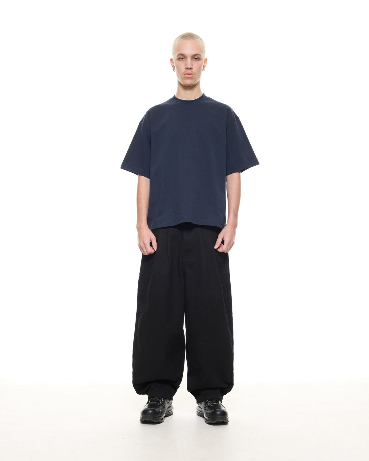 SIGNATURE BLANK T-SHIRT - NAVY