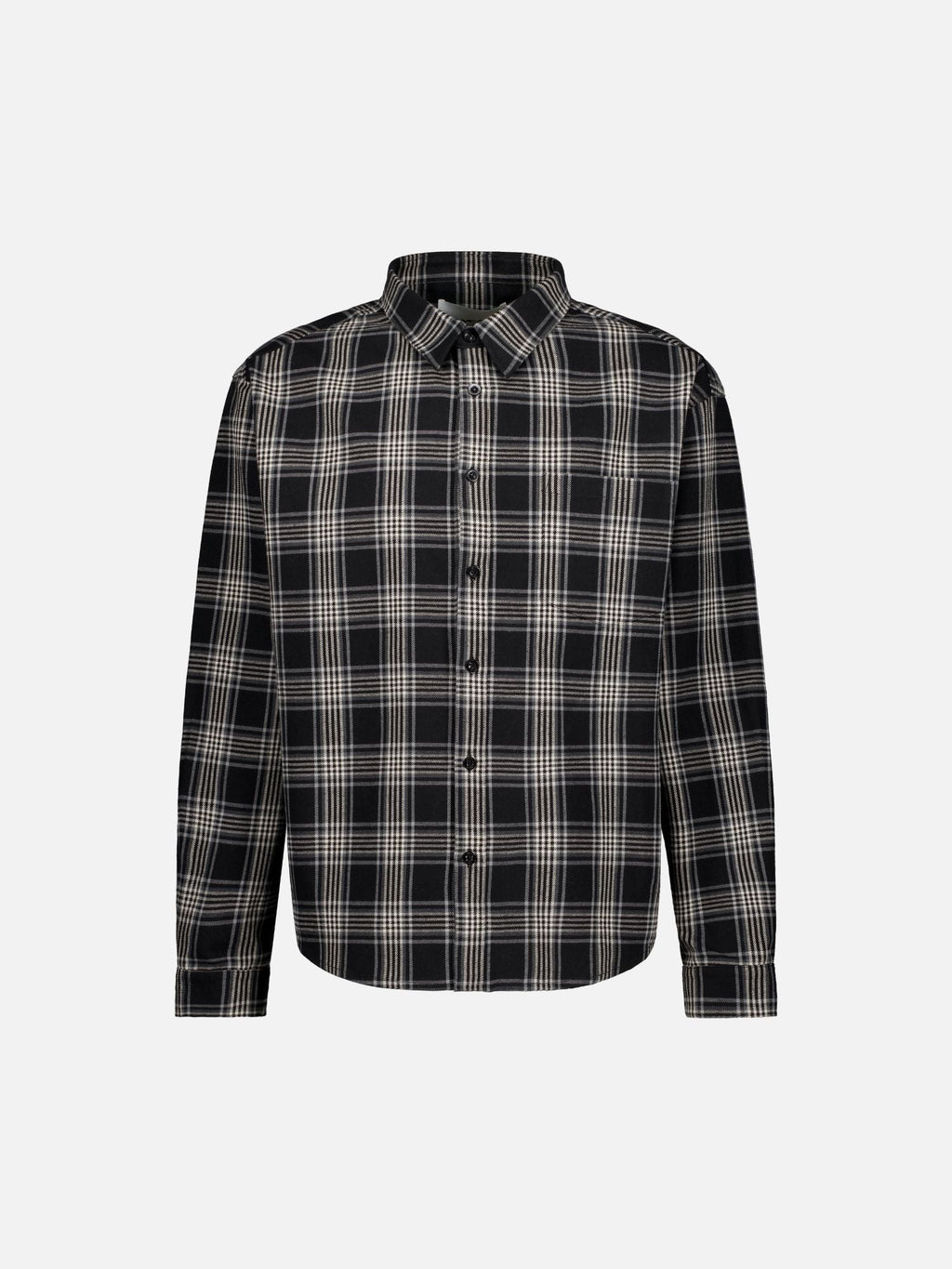 FLANNEL LS SHIRT - BLACK