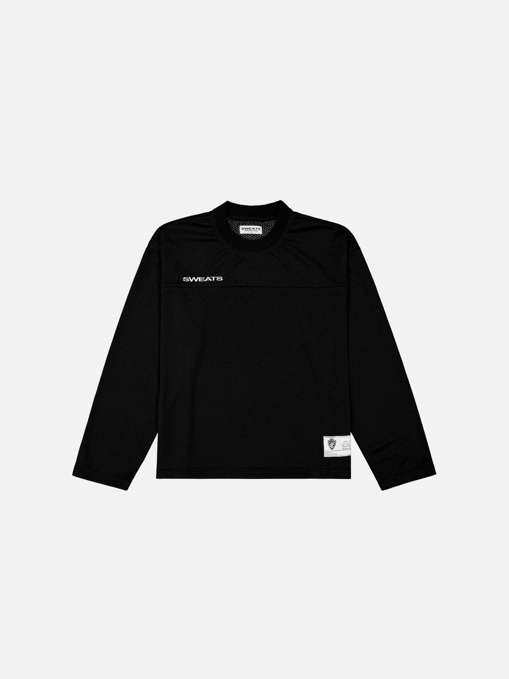 MESH LS T-SHIRT - BLACK