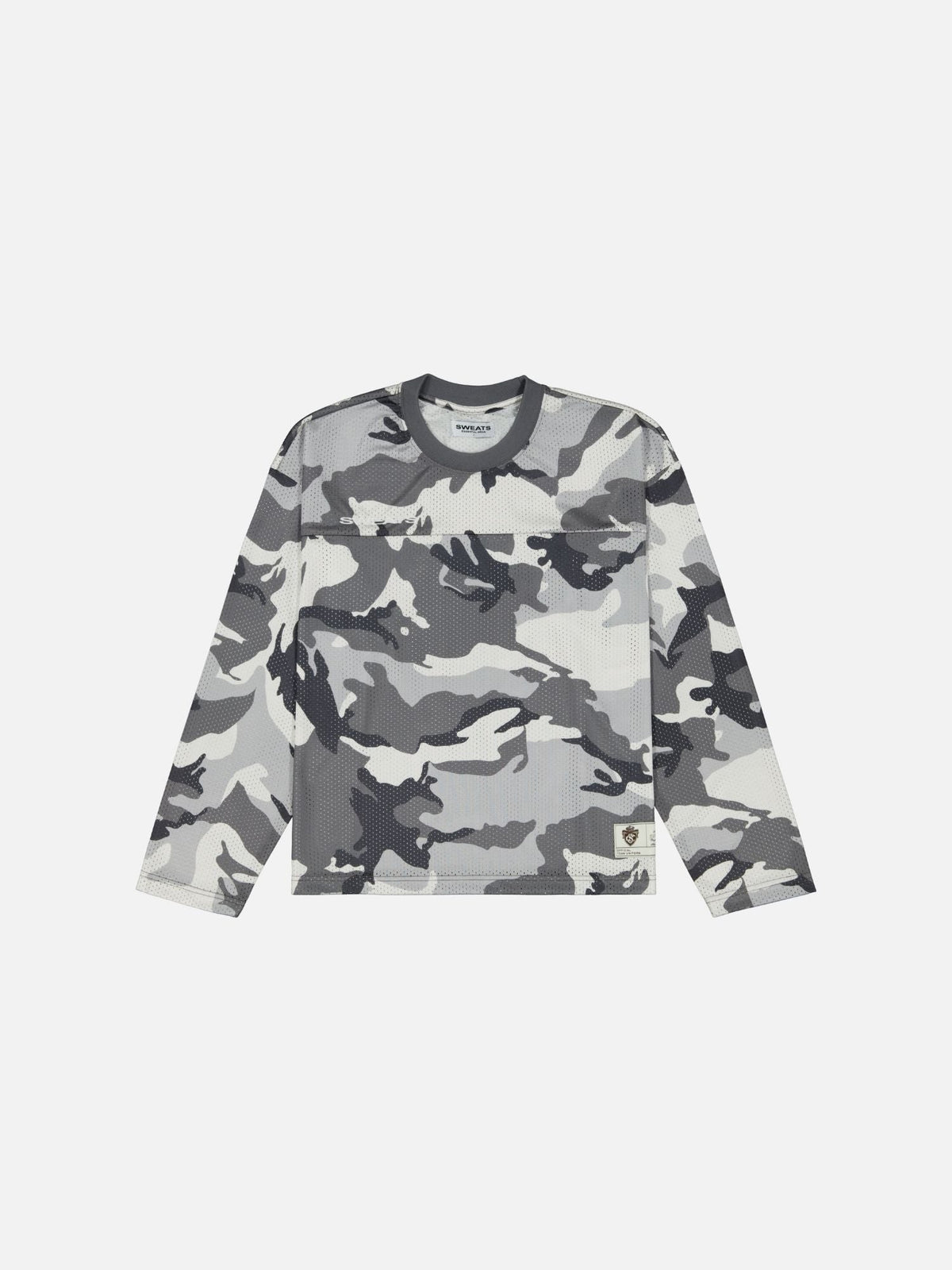 MESH LS T-SHIRT - SNOW CAMO