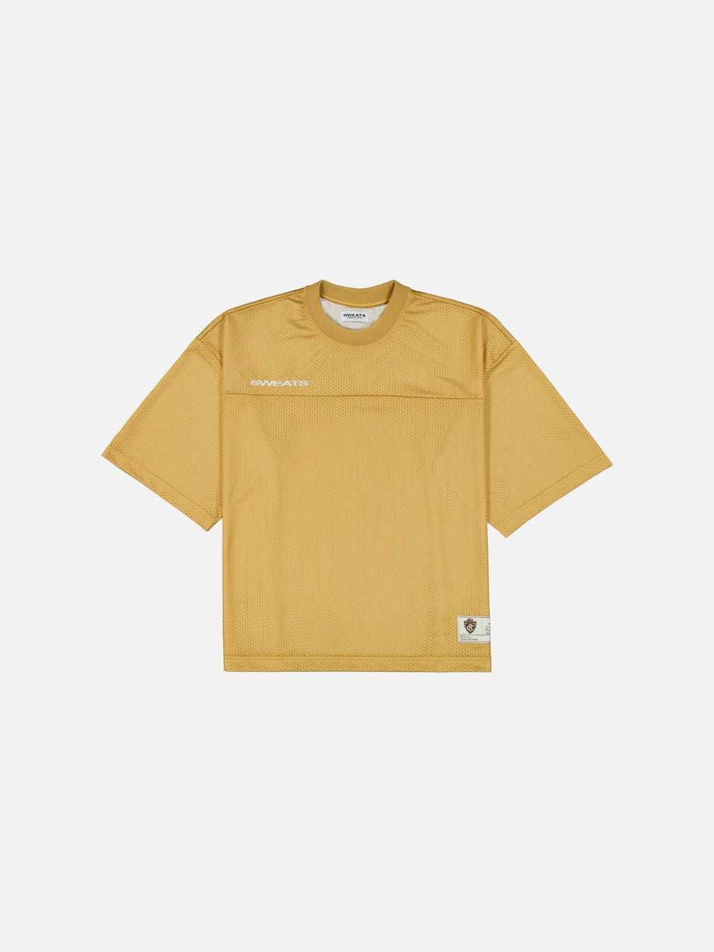 MESH SS T-SHIRT - MUSTARD