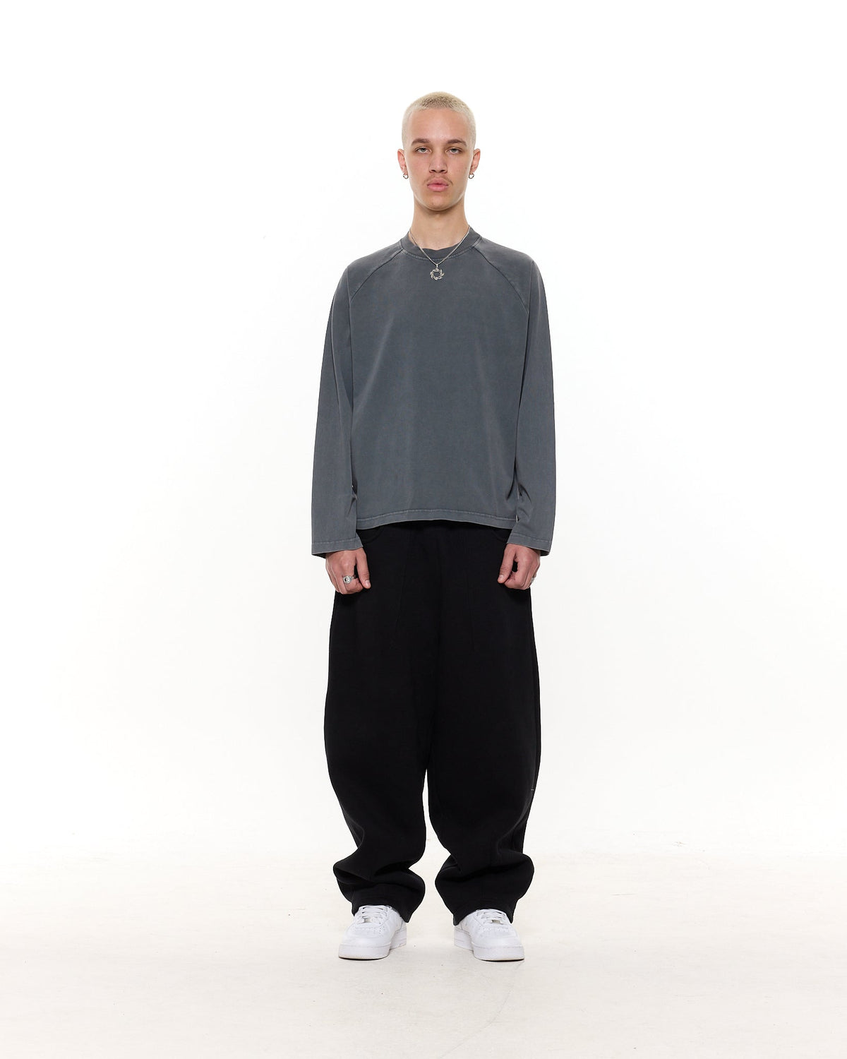 Long Sleeve T-Shirt - Washed Grey