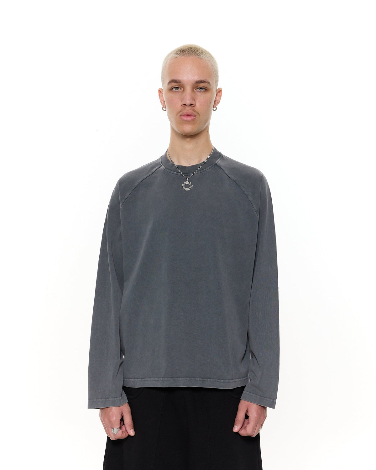 Long Sleeve T-Shirt - Washed Grey
