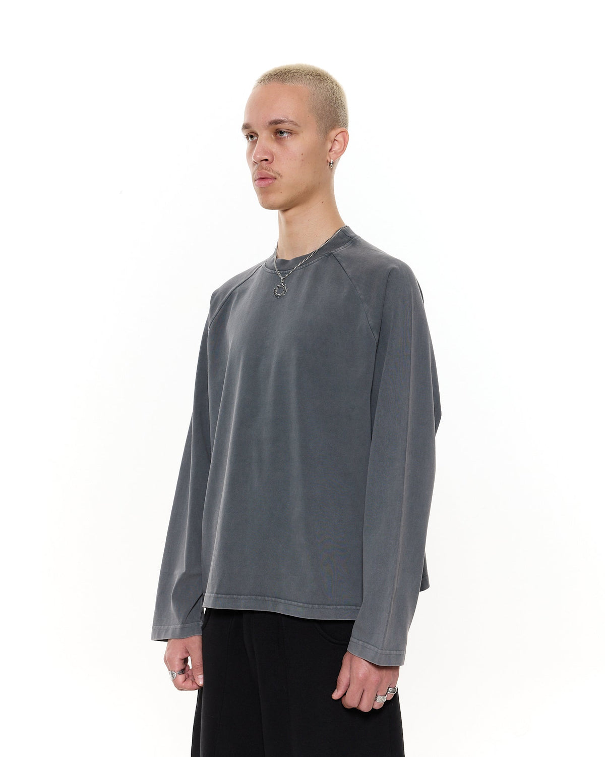 Long Sleeve T-Shirt - Washed Grey