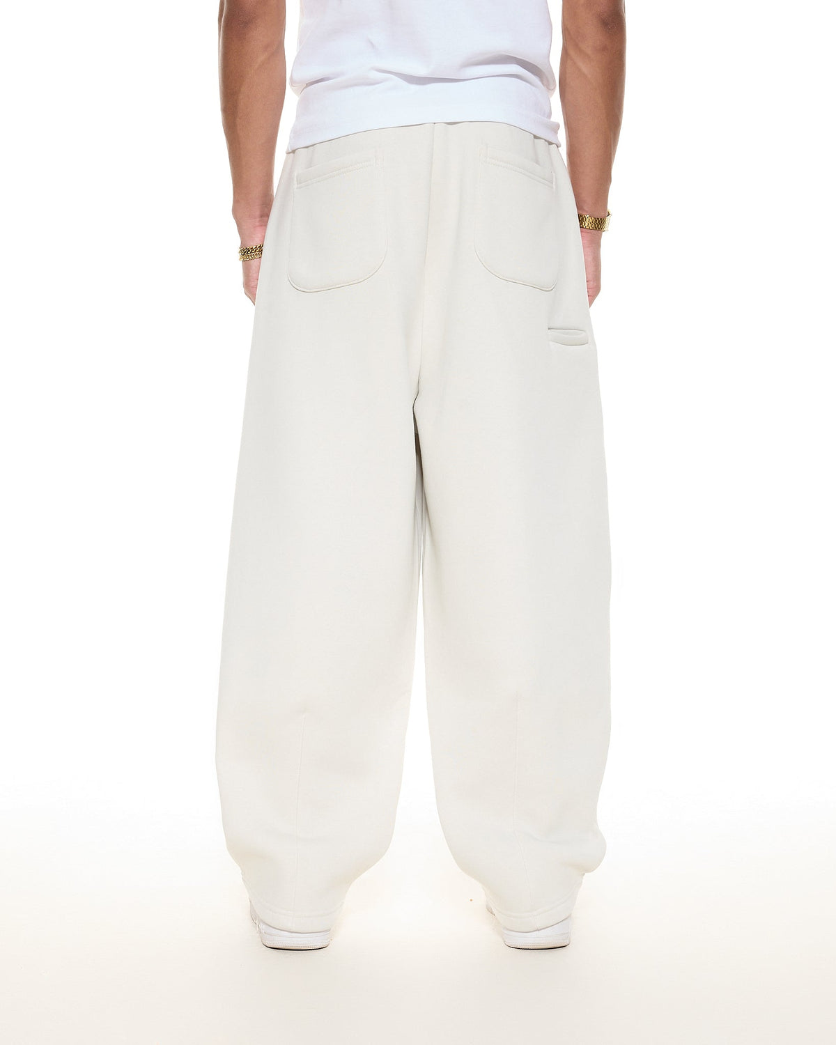 COZY STRAIGHT LEG SWEATS - CHALK