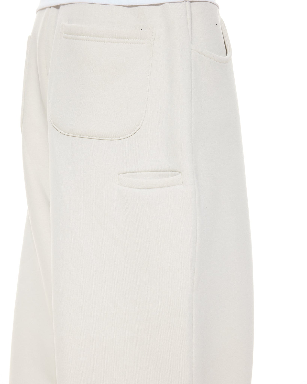 COZY STRAIGHT LEG SWEATS - CHALK