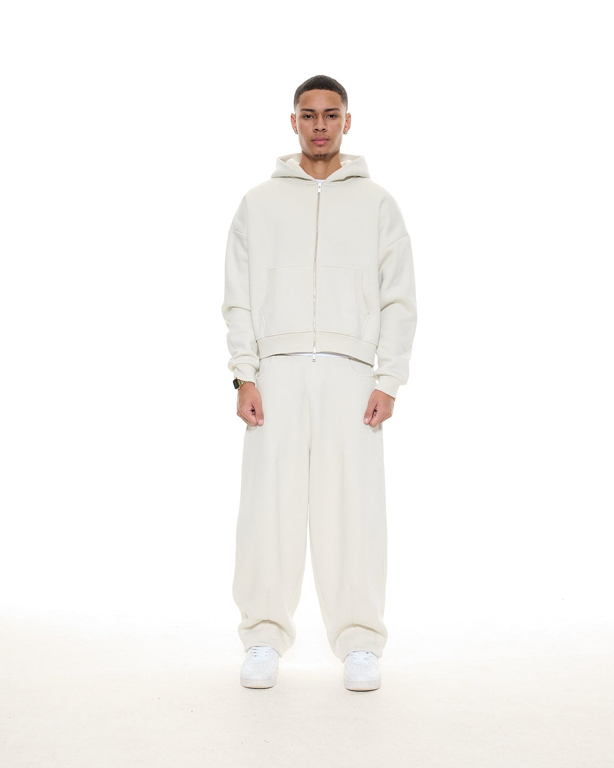 COZY ZIP UP - CHALK