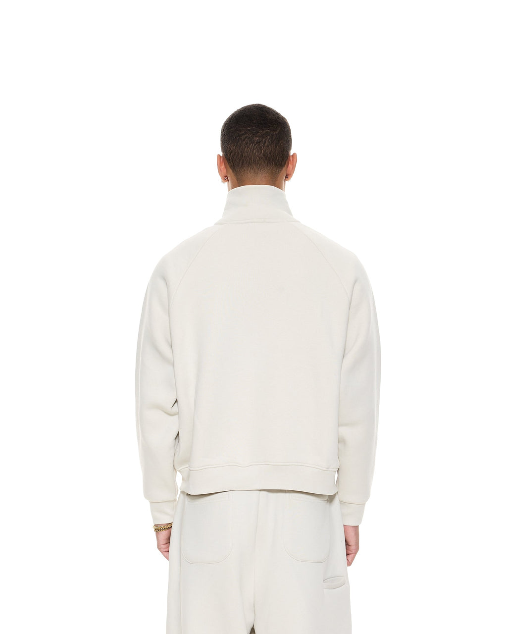 COZY TRACK JACKET - CHALK