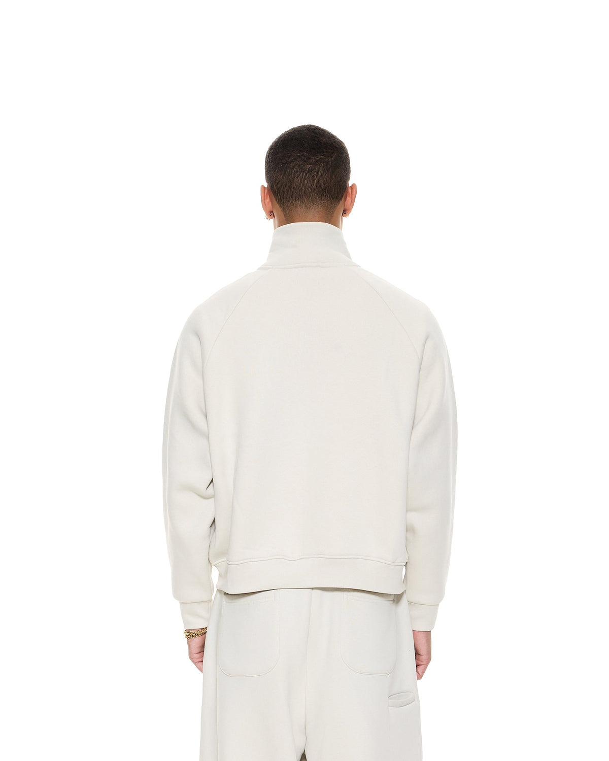 COZY TRACK JACKET - CHALK