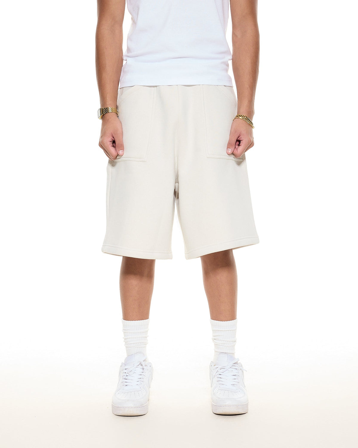 COZY SHORTS - CHALK