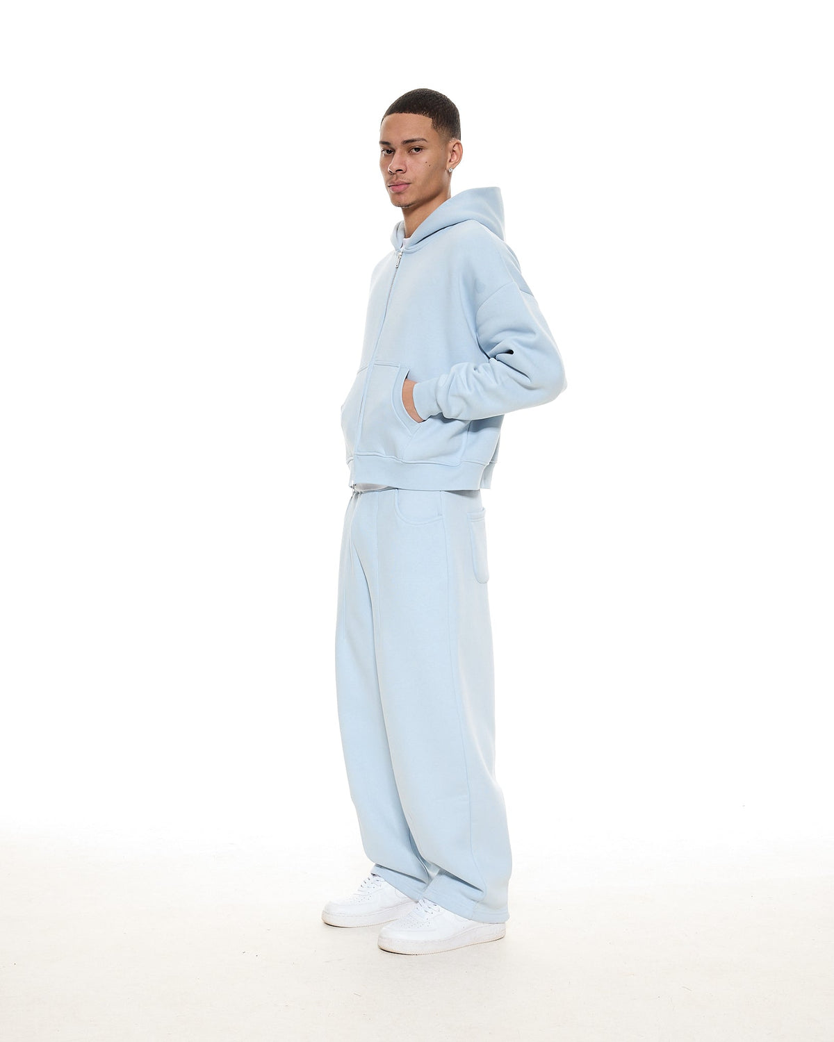 COZY ZIP UP - GLACIER