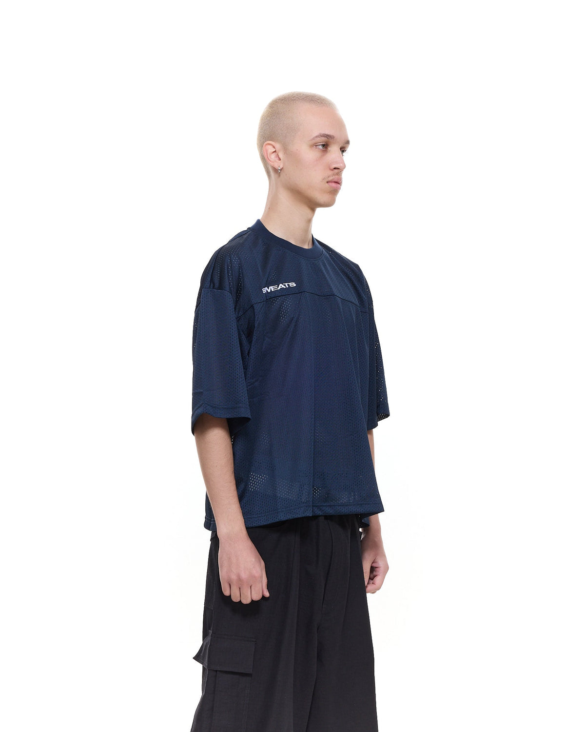 MESH SS T-SHIRT - NAVY