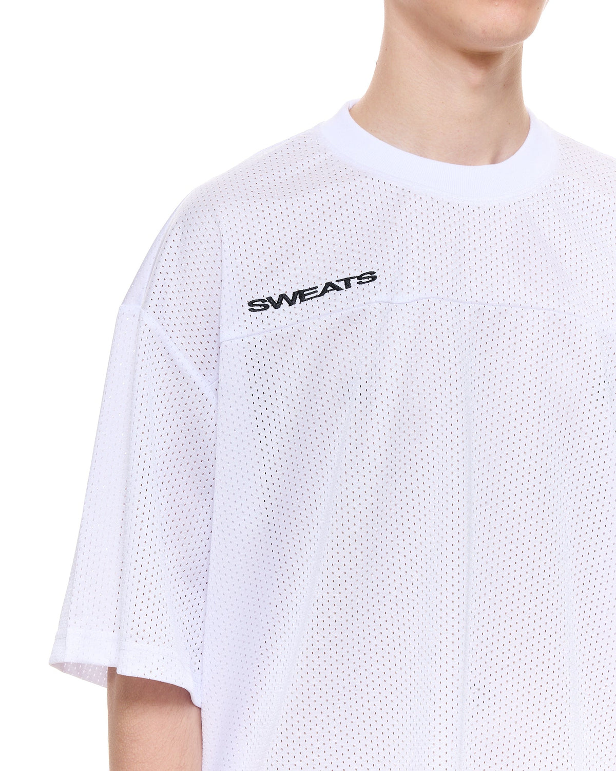 MESH SS T-SHIRT - WHITE