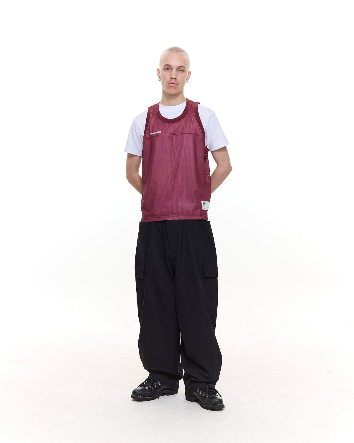 MESH SINGLET - BURGUNDY