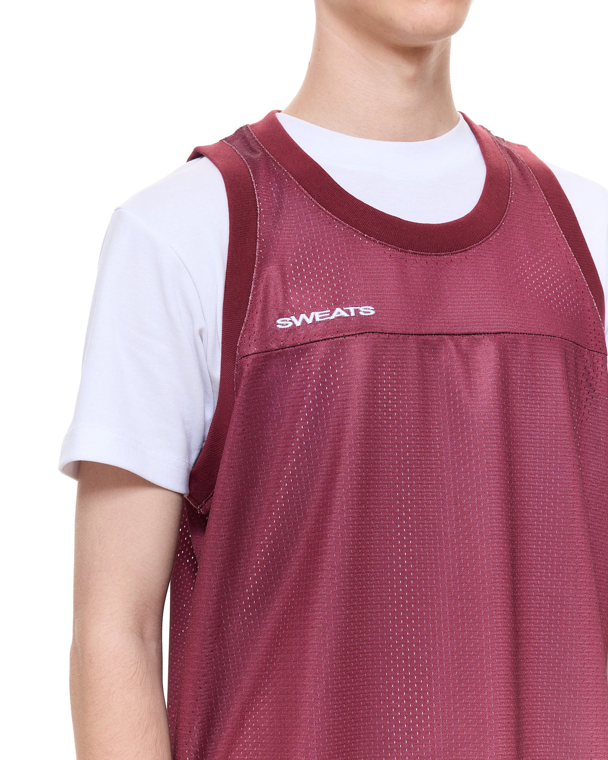 MESH SINGLET - BURGUNDY