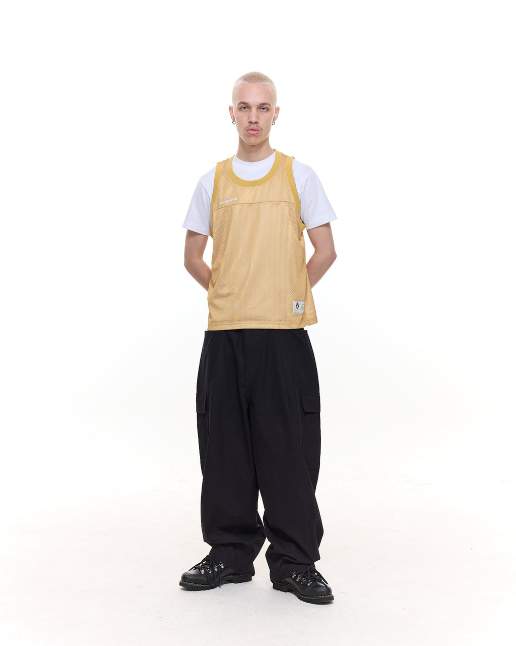 MESH SINGLET - MUSTARD