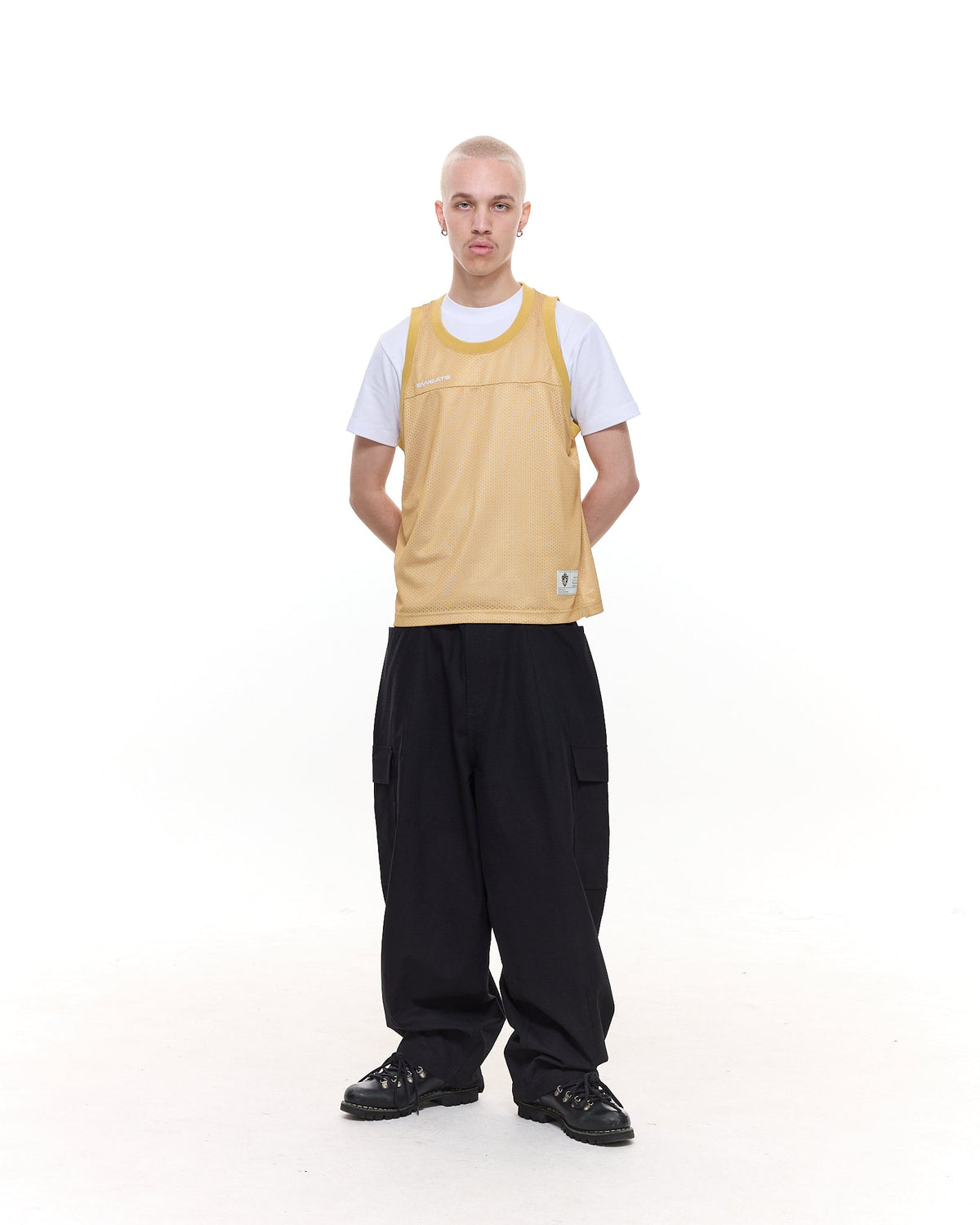 MESH SINGLET - MUSTARD