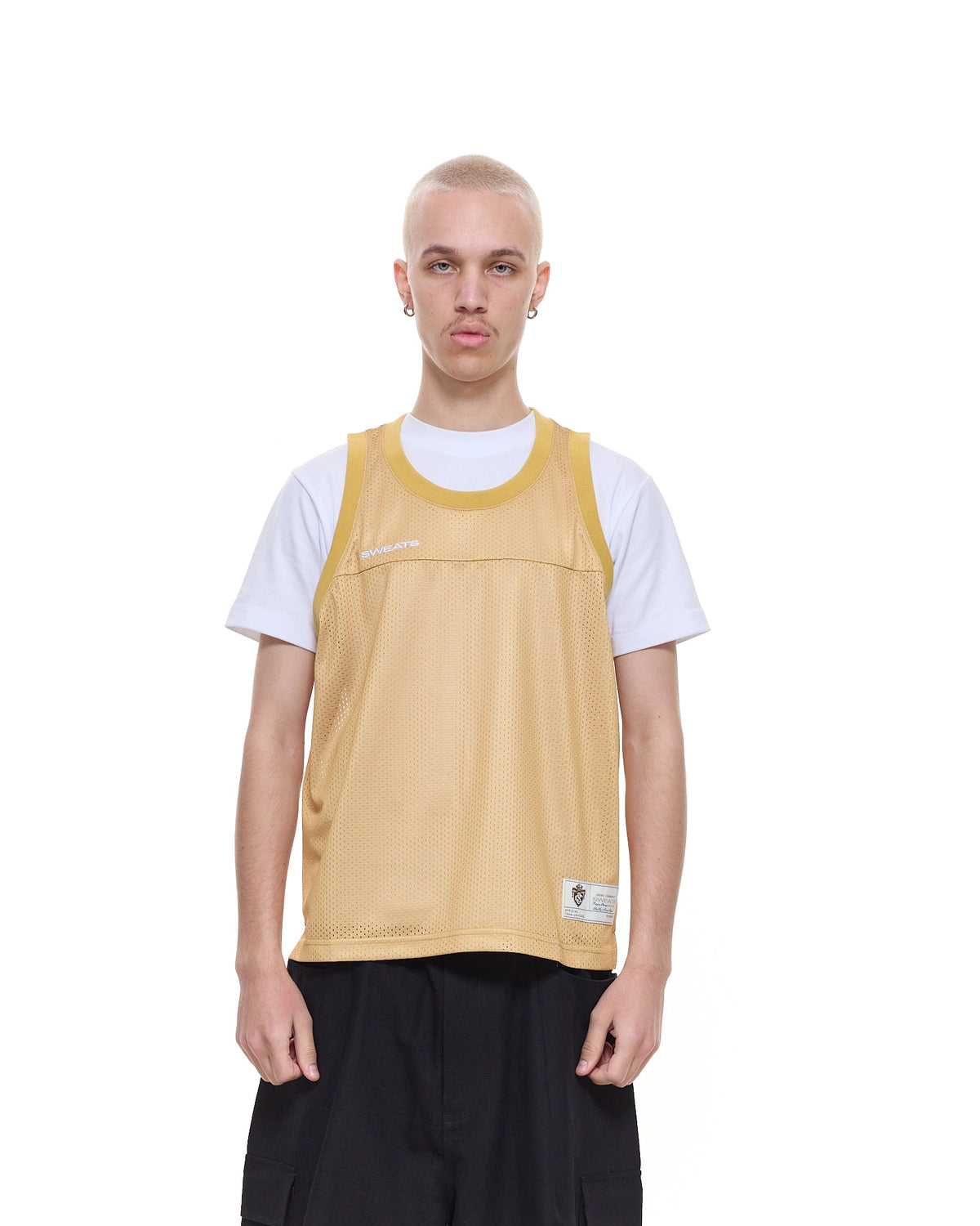 MESH SINGLET - MUSTARD