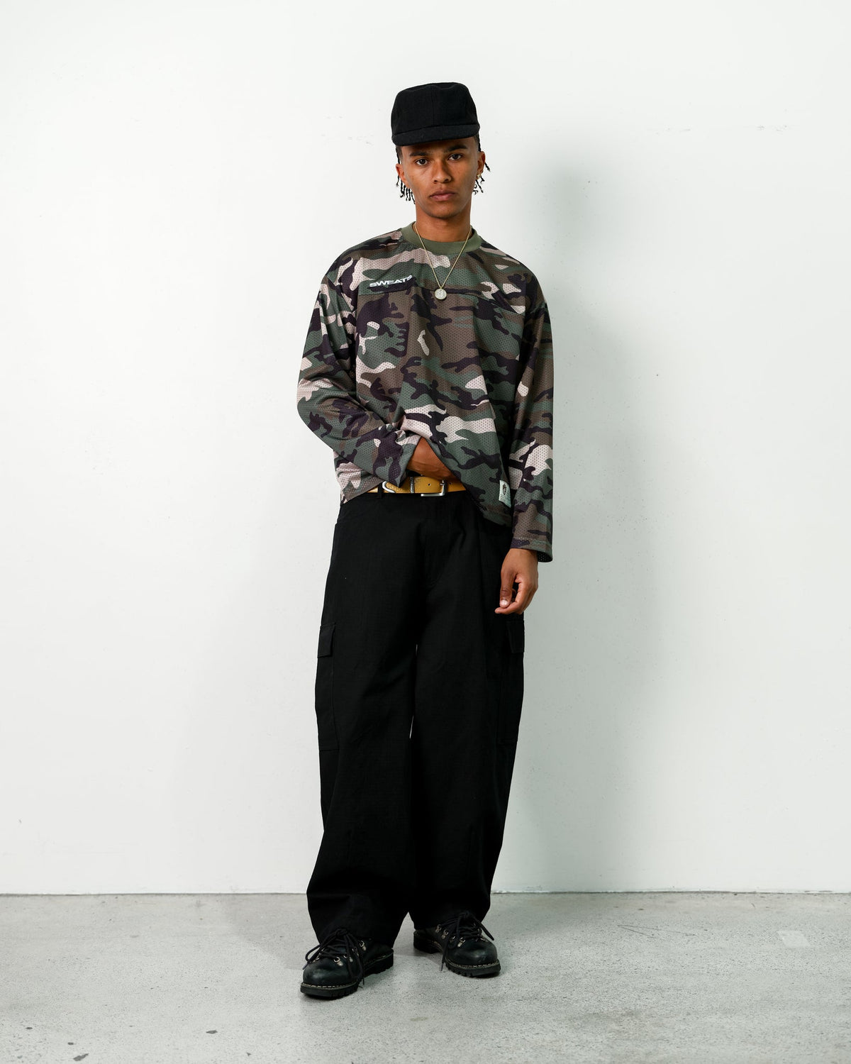 MESH LS T-SHIRT - CAMO