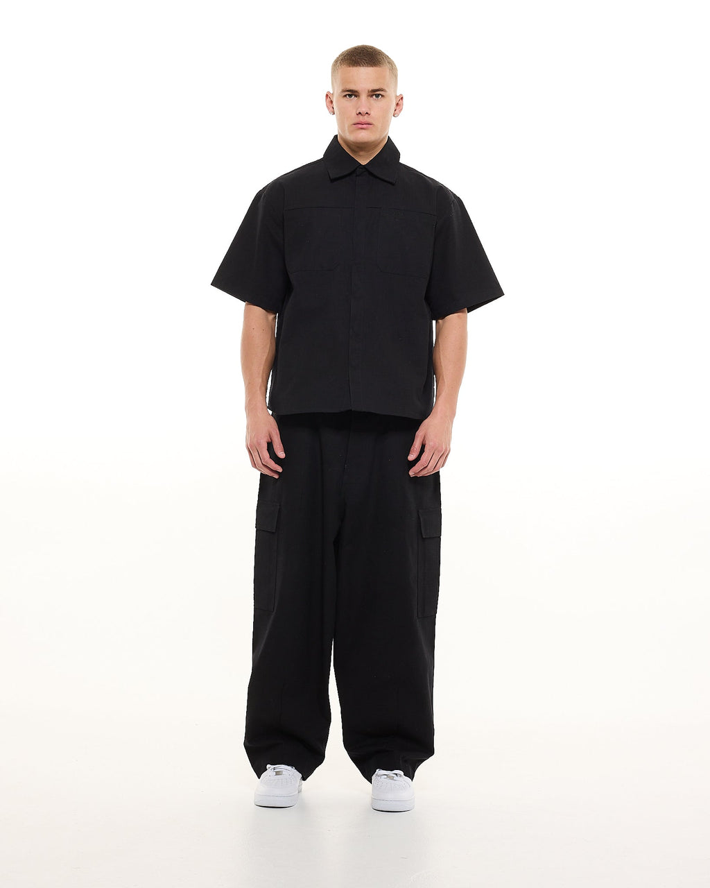 CARGO SS SHIRT - BLACK