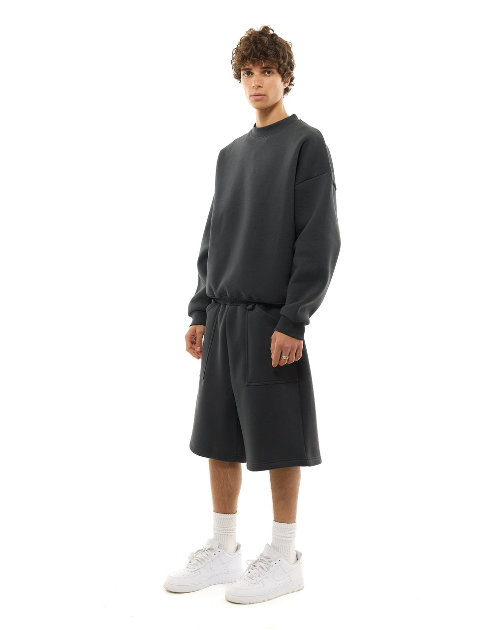 COZY SHORTS - GRANITE