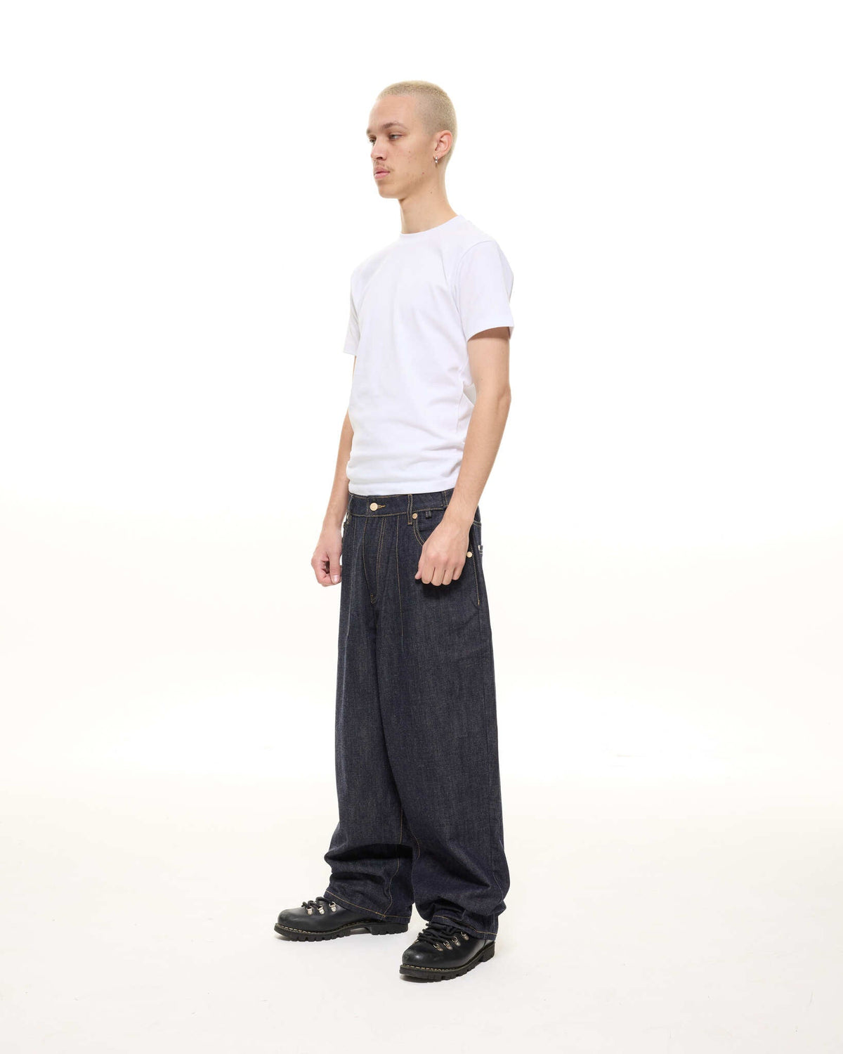 DENIM BAGGY JEANS - INDIGO