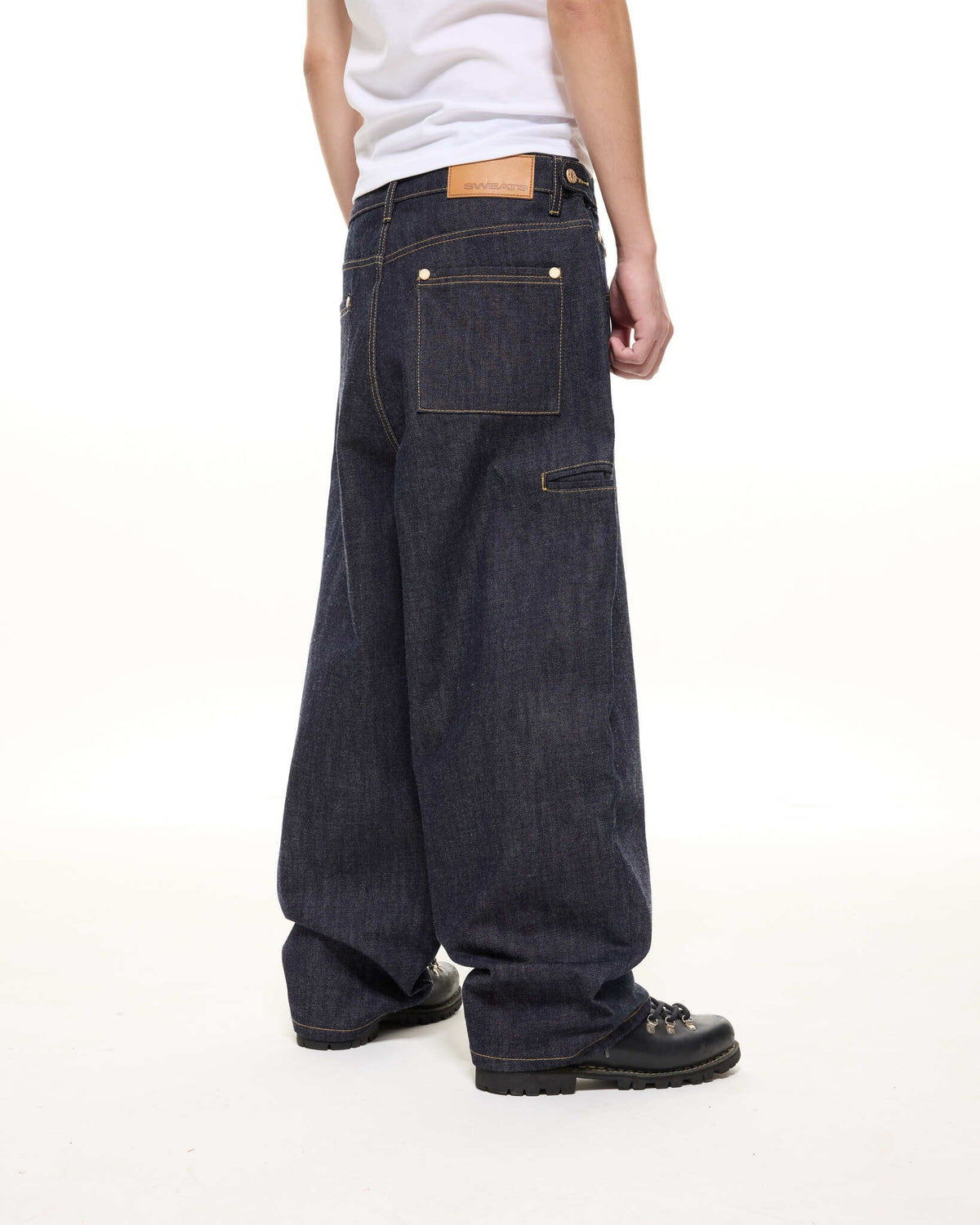 DENIM BAGGY JEANS - INDIGO