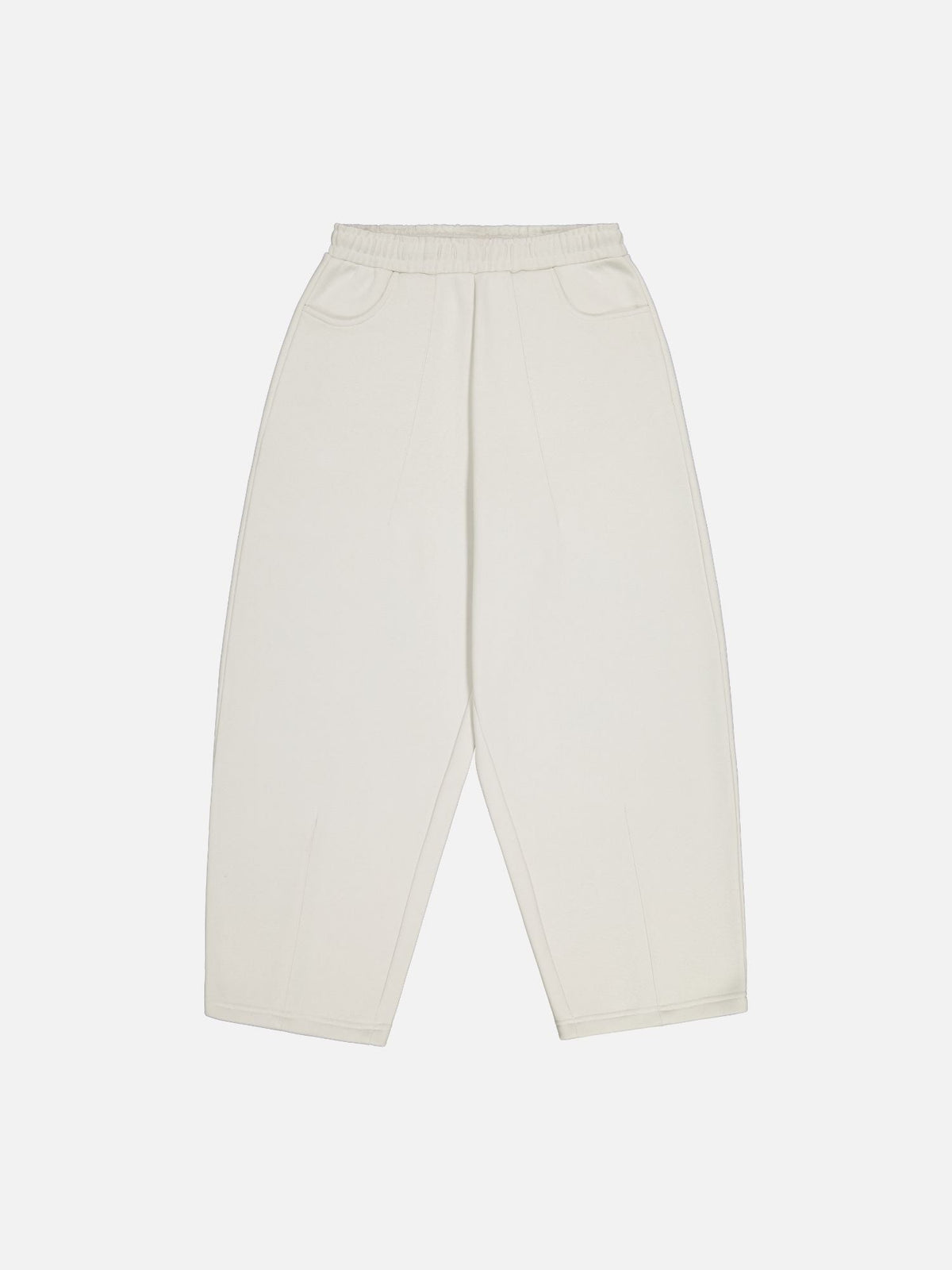 COZY STRAIGHT LEG SWEATS - CHALK