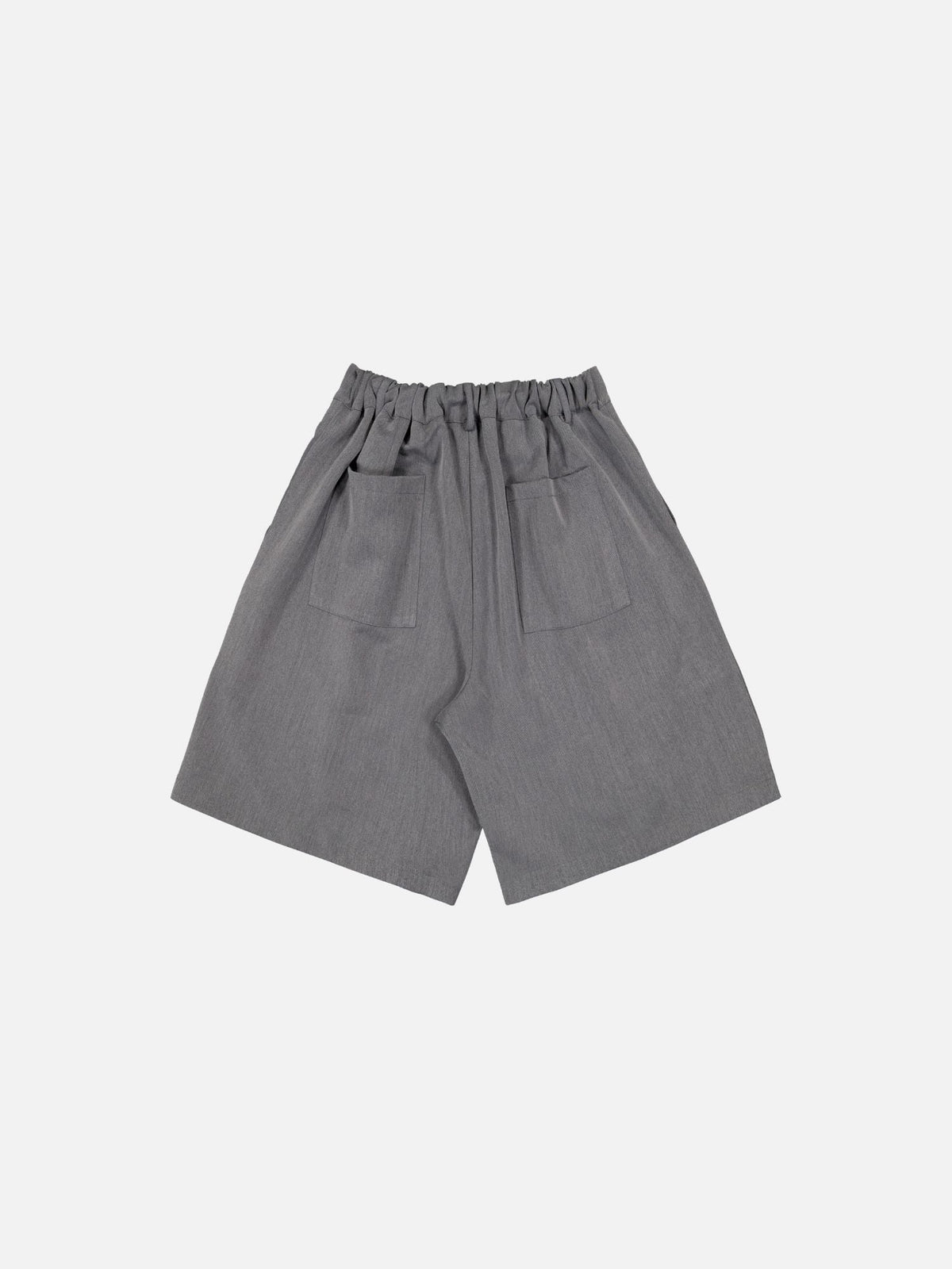 PLEATED SHORTS - GREY