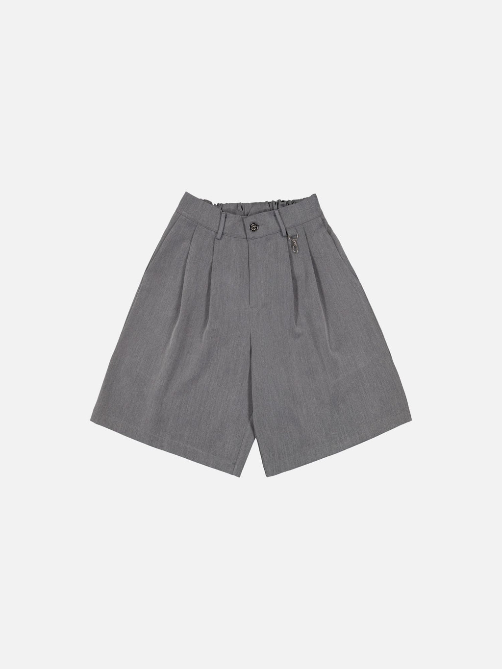 PLEATED SHORTS - GREY